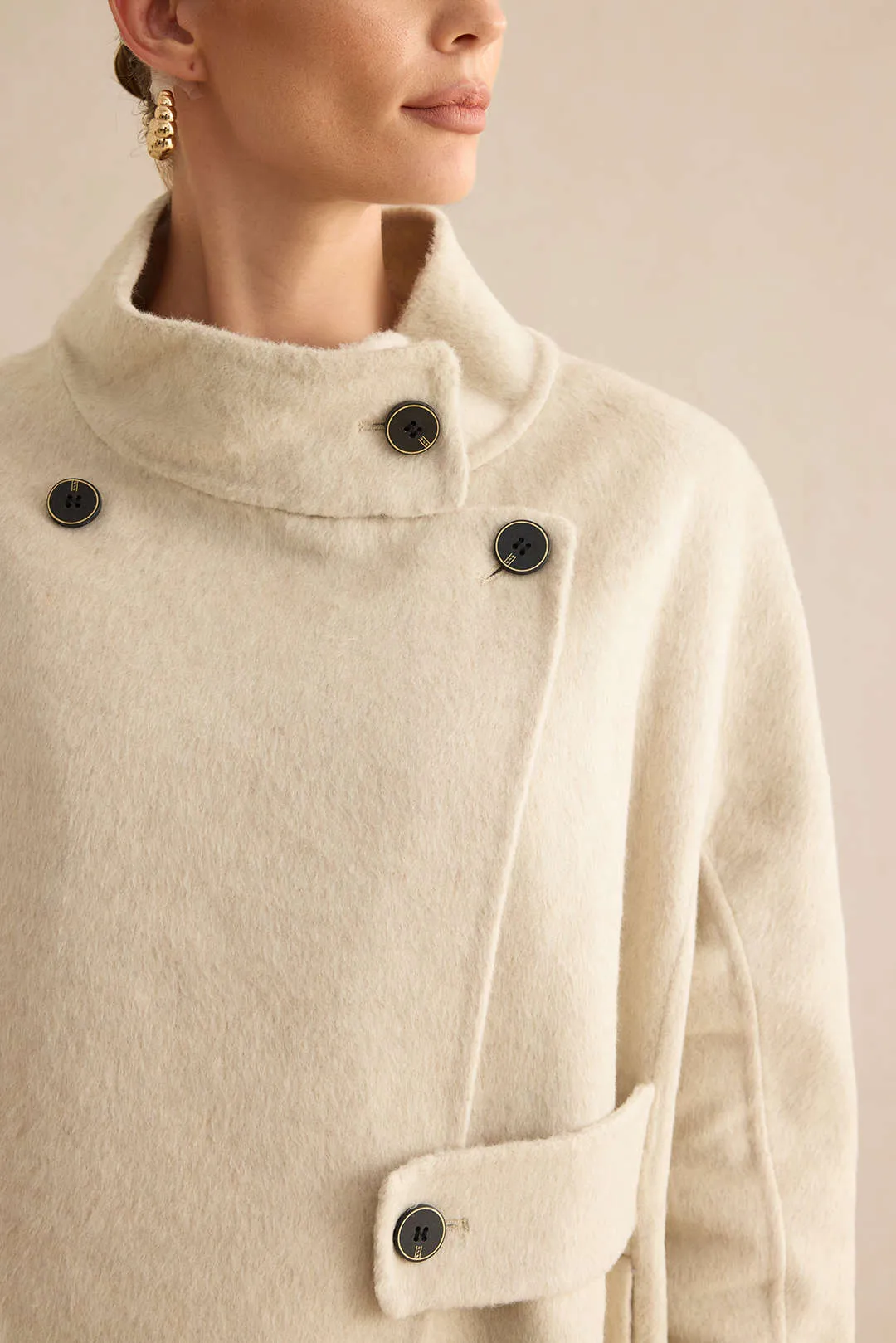 100% Wool Pocket Coat