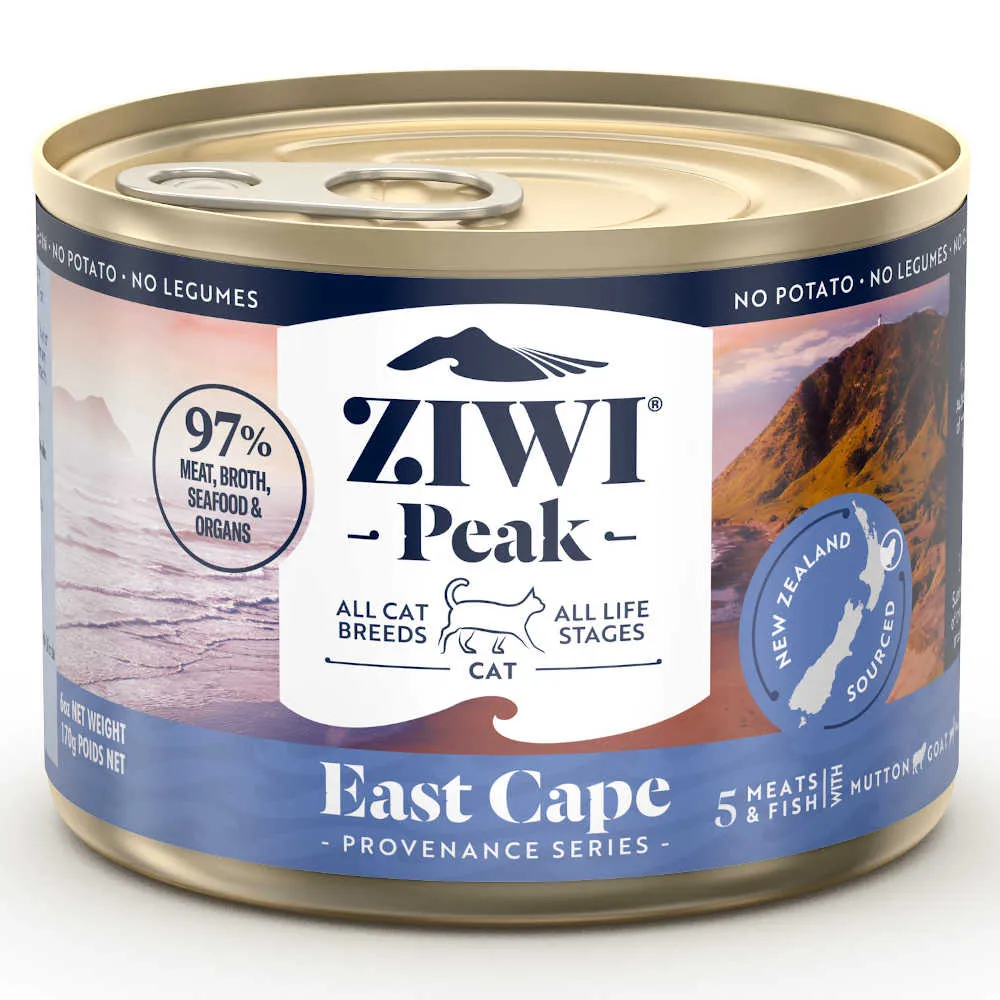 15% OFF: ZiwiPeak Provenance East Cape Grain-Free Canned Cat Food 170g