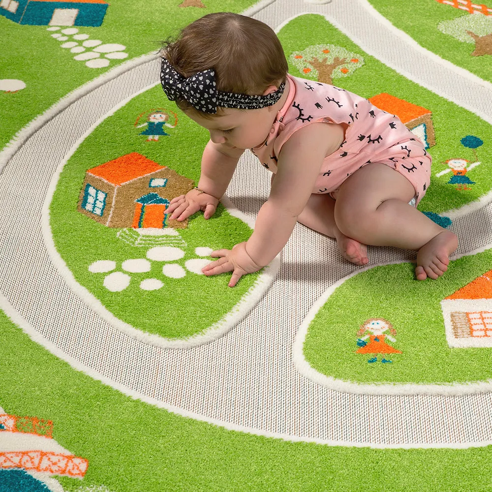 3D Farm Play Rug