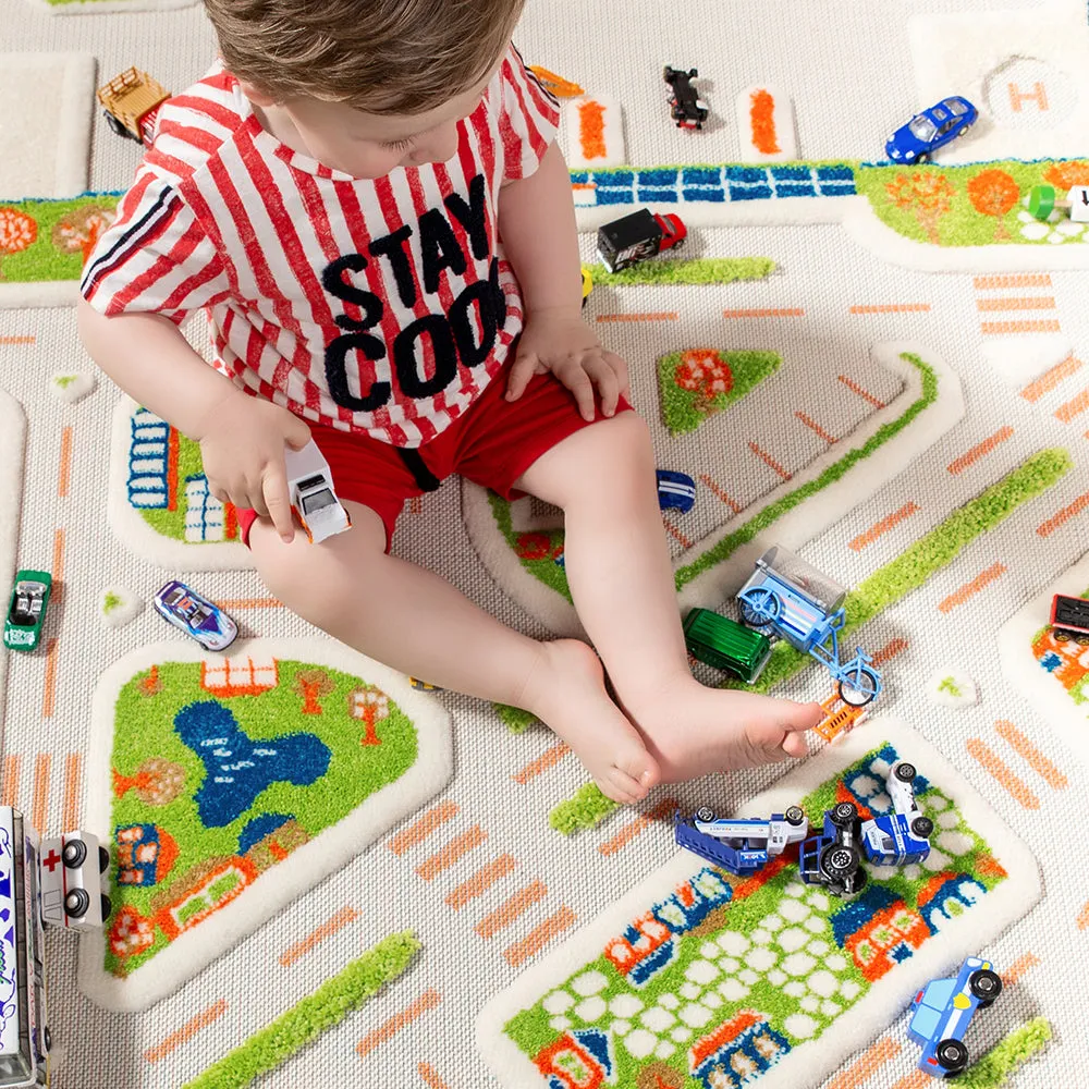 3D Mini City Play Rug