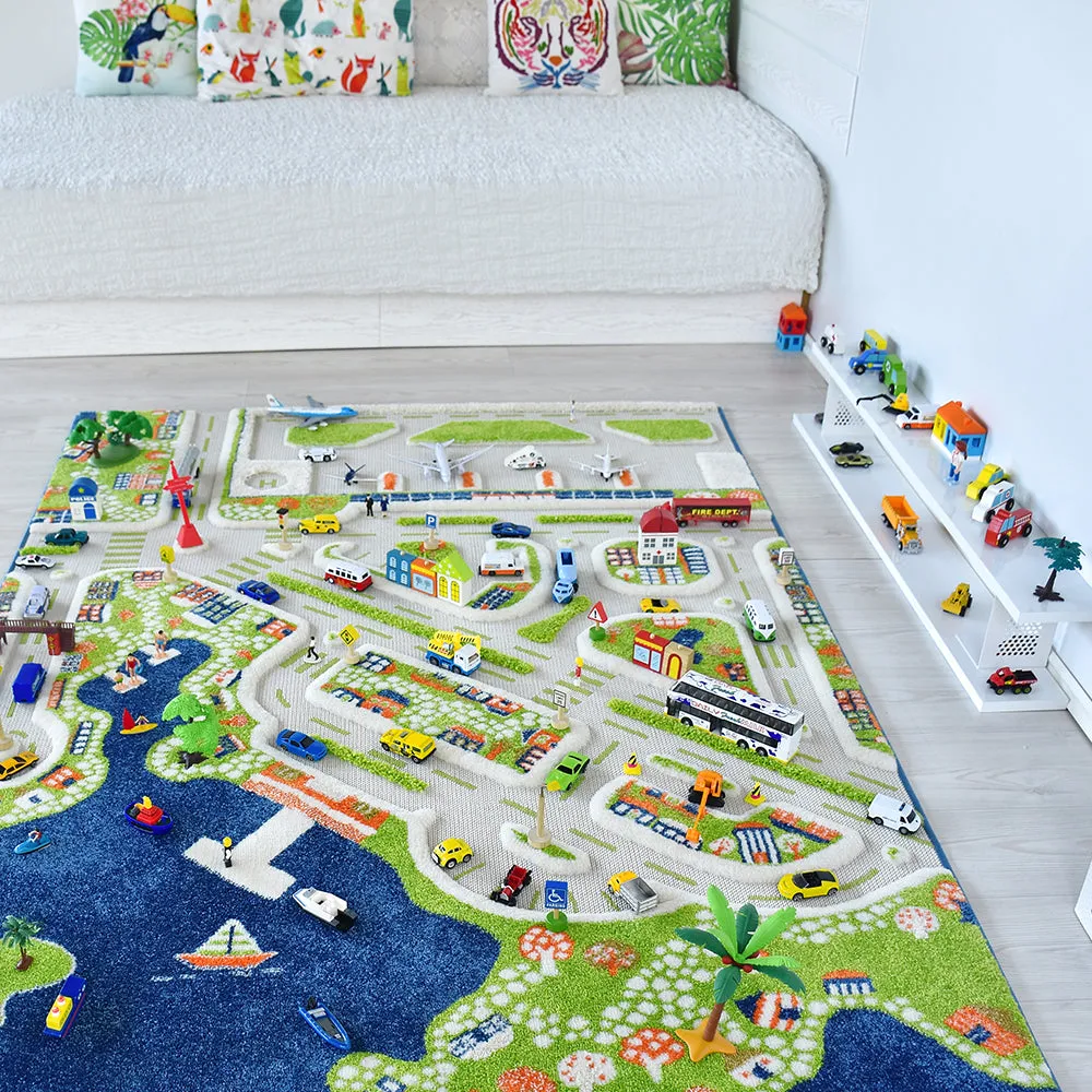 3D Mini City Play Rug