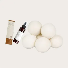 6 Wool Dryer Balls   Scenting Spray Bundle