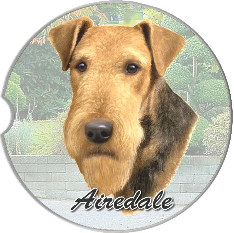 Airedale Car Coaster