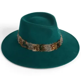 Alston Wool Felt Ladies Fedora - Teal by Failsworth