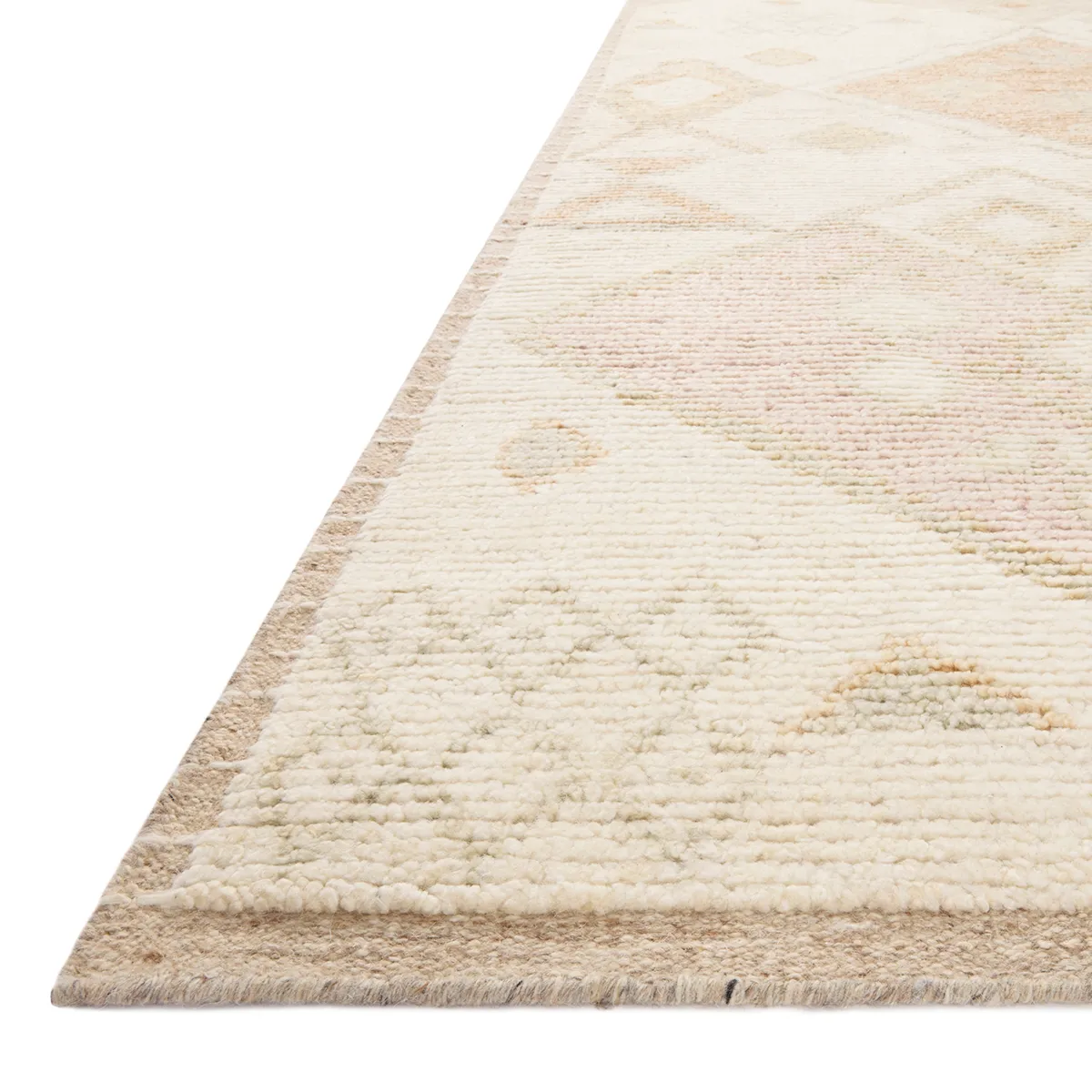 Anissa Hand Knotted Rug in Ivory/Multi