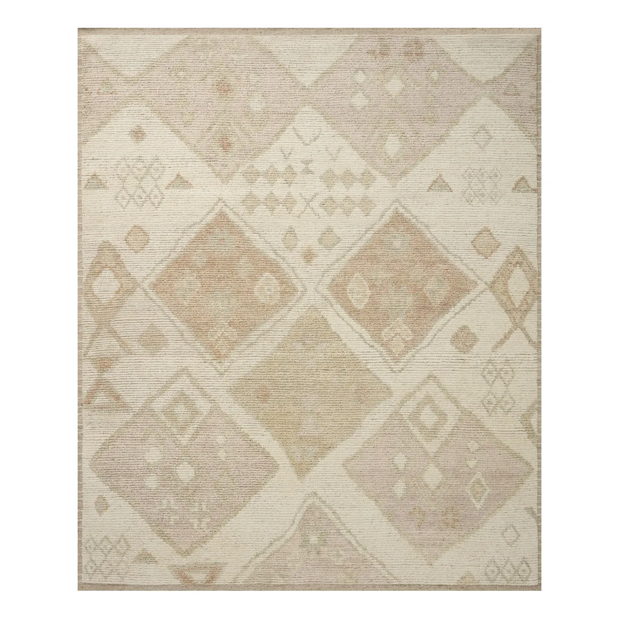 Anissa Hand Knotted Rug in Ivory/Multi