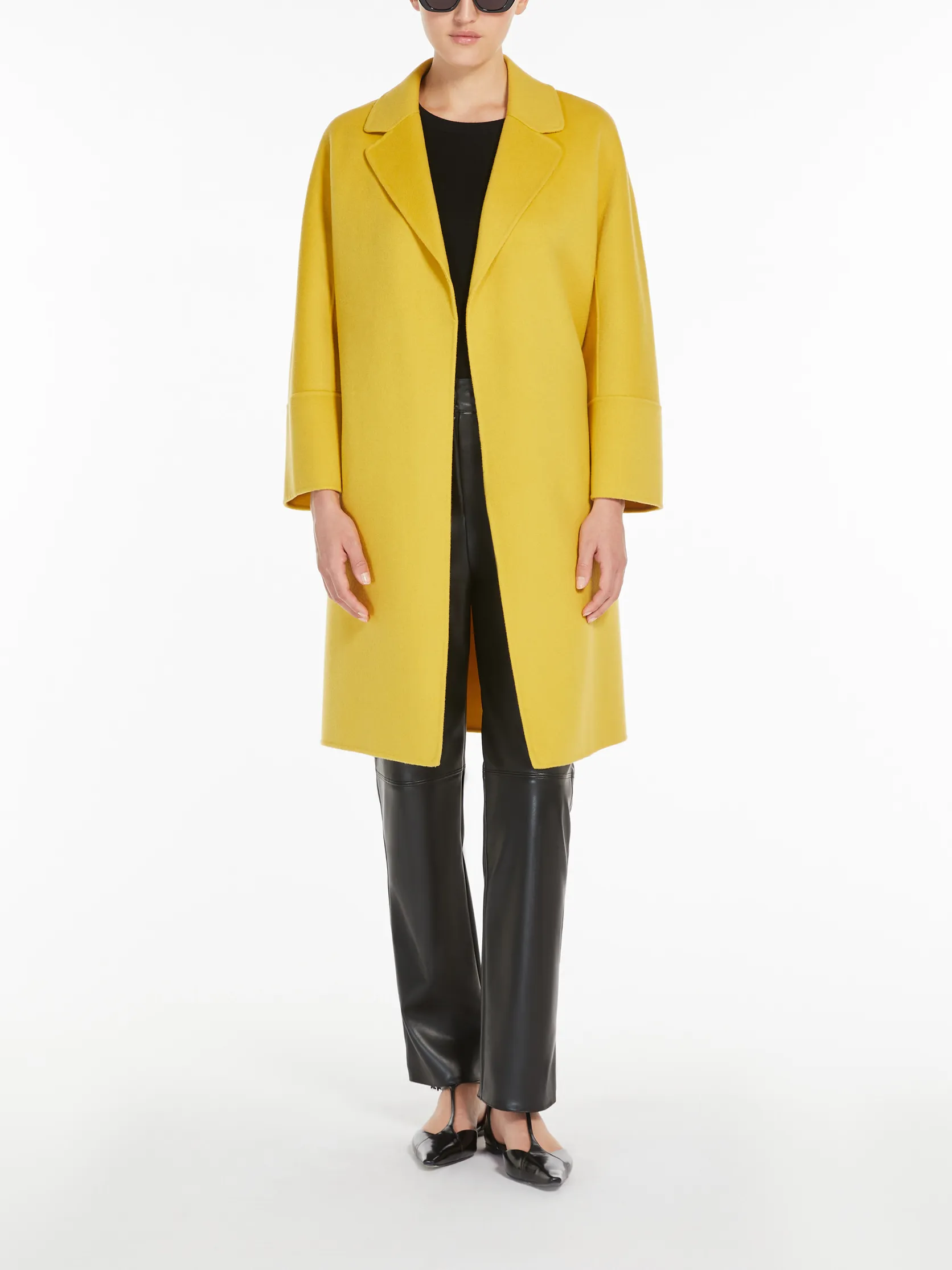 Arona short double-faced wool coat