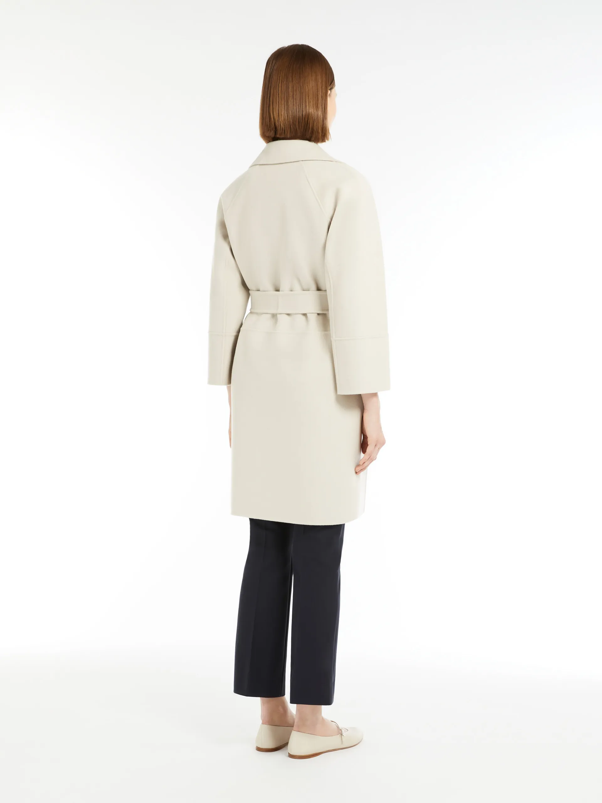 Arona short double-faced wool coat