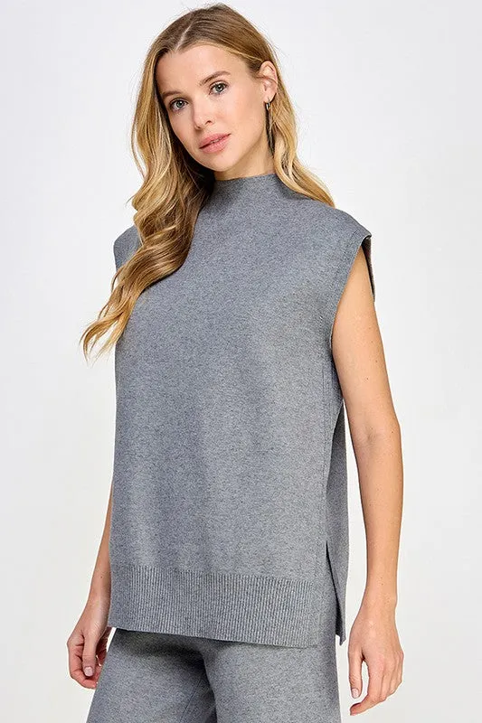 Autumn Trends Grey Knit Top