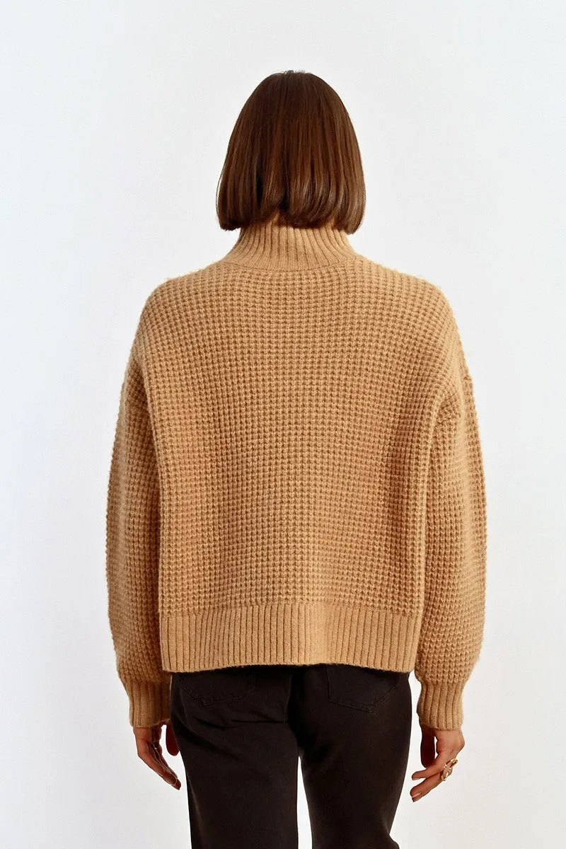 Beige Knitted Sweater