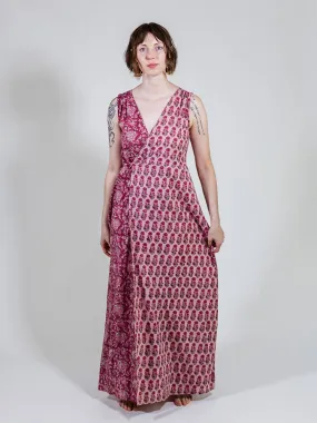 Bekka Maxi Dress Magenta Vine Floral