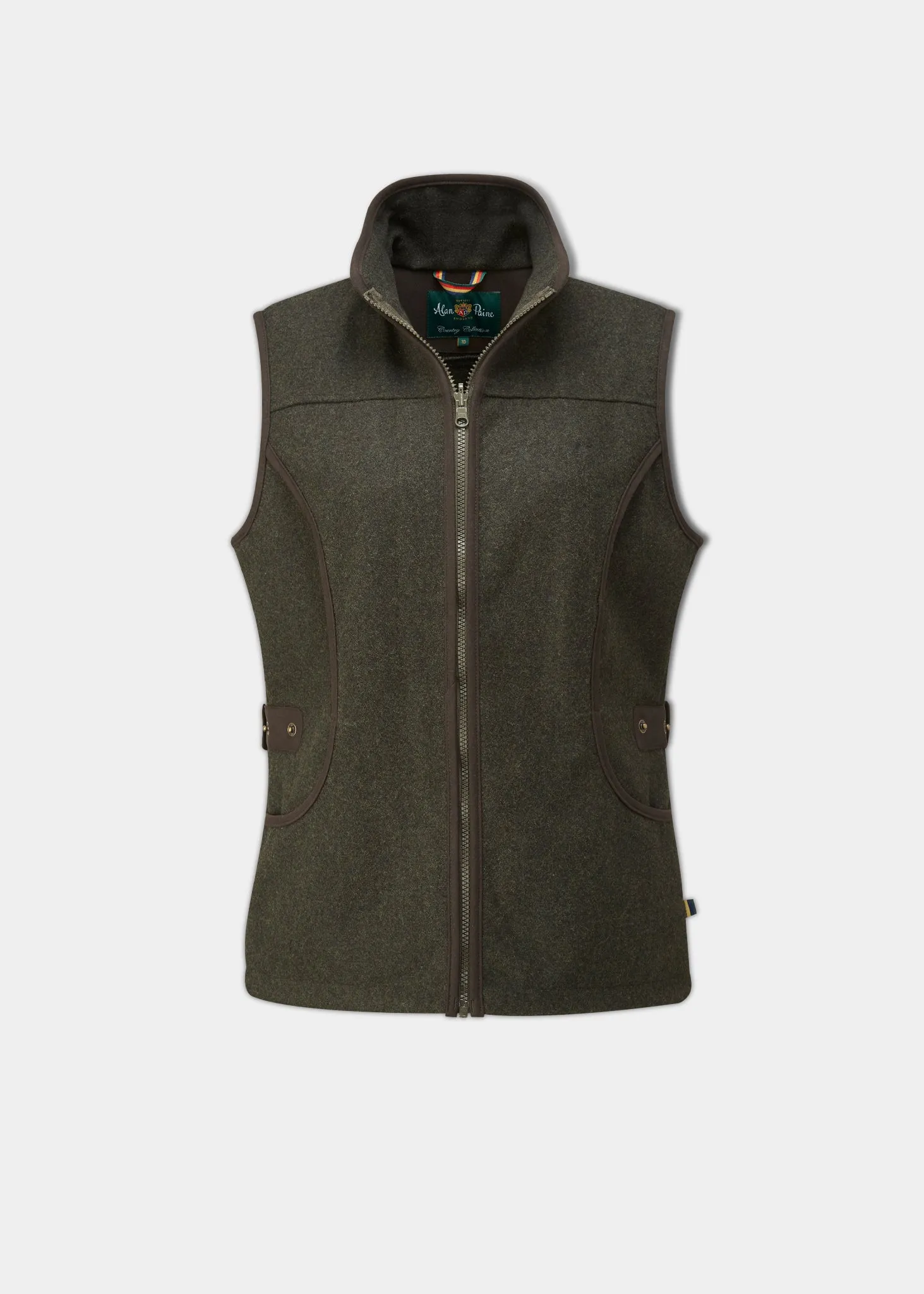 Berwick Ladies Waistcoat in Dark Olive