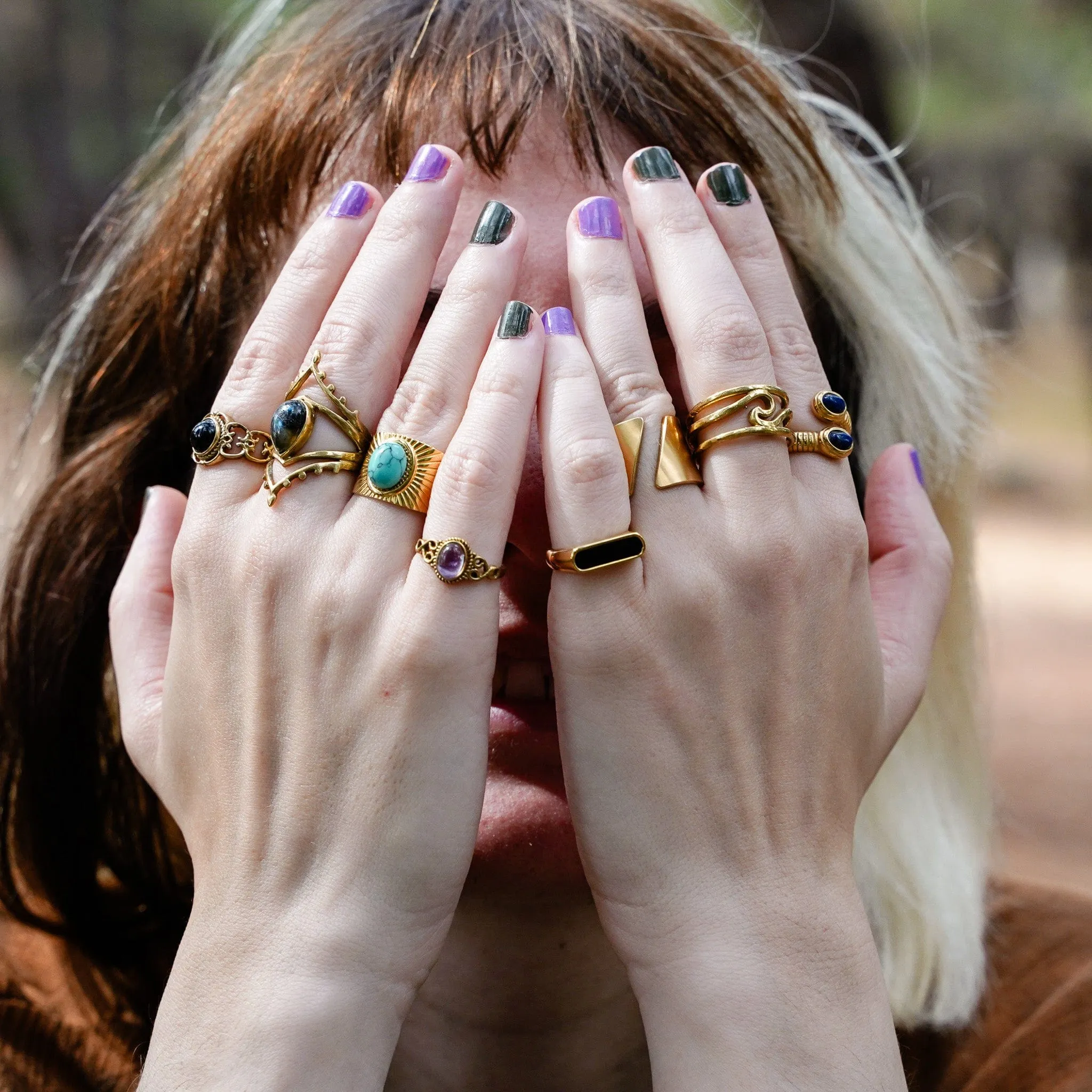 Black and Gold Ring