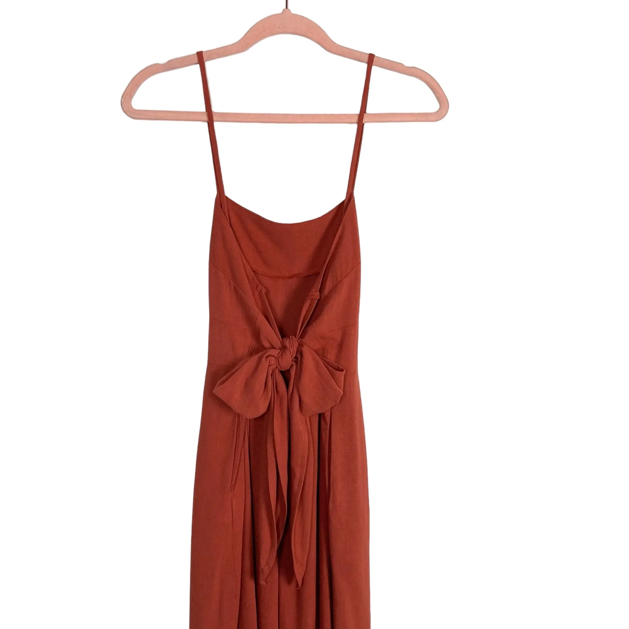 Caracilia Rust Back Tie Wide Leg Jumpsuit NWT- Size S (sold out online)