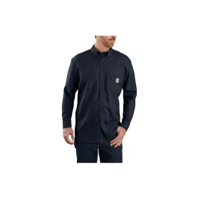 Carhartt FR Force Loose Fit Lightweight Long-Sleeve Shirt Navy