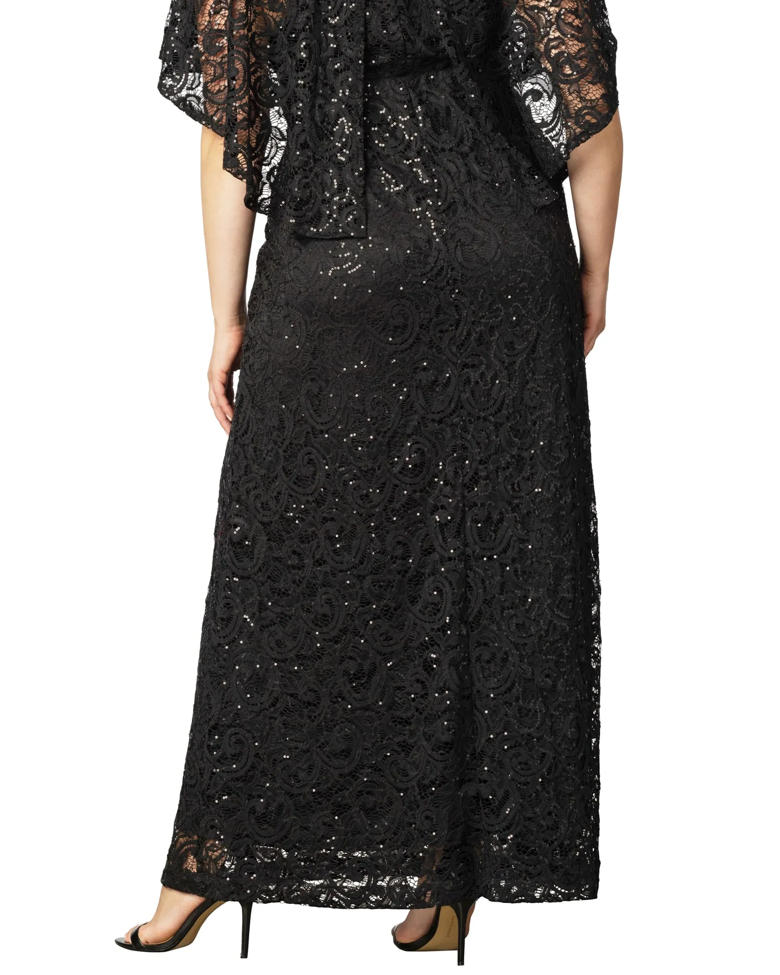 Celestial Cape Sleeve Gown | ONYX