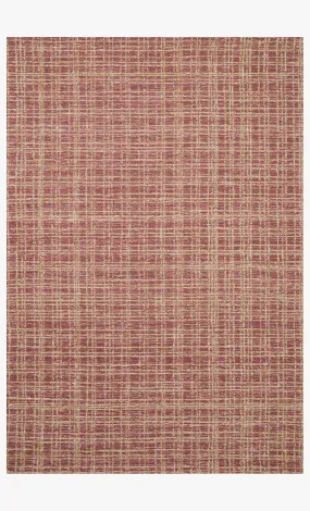 Chris Loves Julia x Loloi Polly Collection - Contemporary Hand Tufted Rug in Berry & Natural (POL-03)