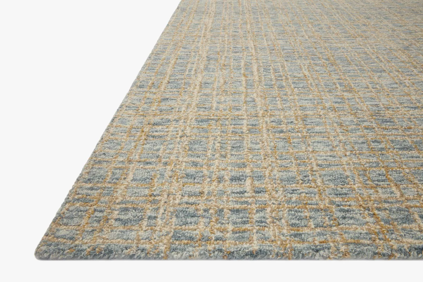 Chris Loves Julia x Loloi Polly Collection - Contemporary Hand Tufted Rug in Blue & Sand (POL-03)