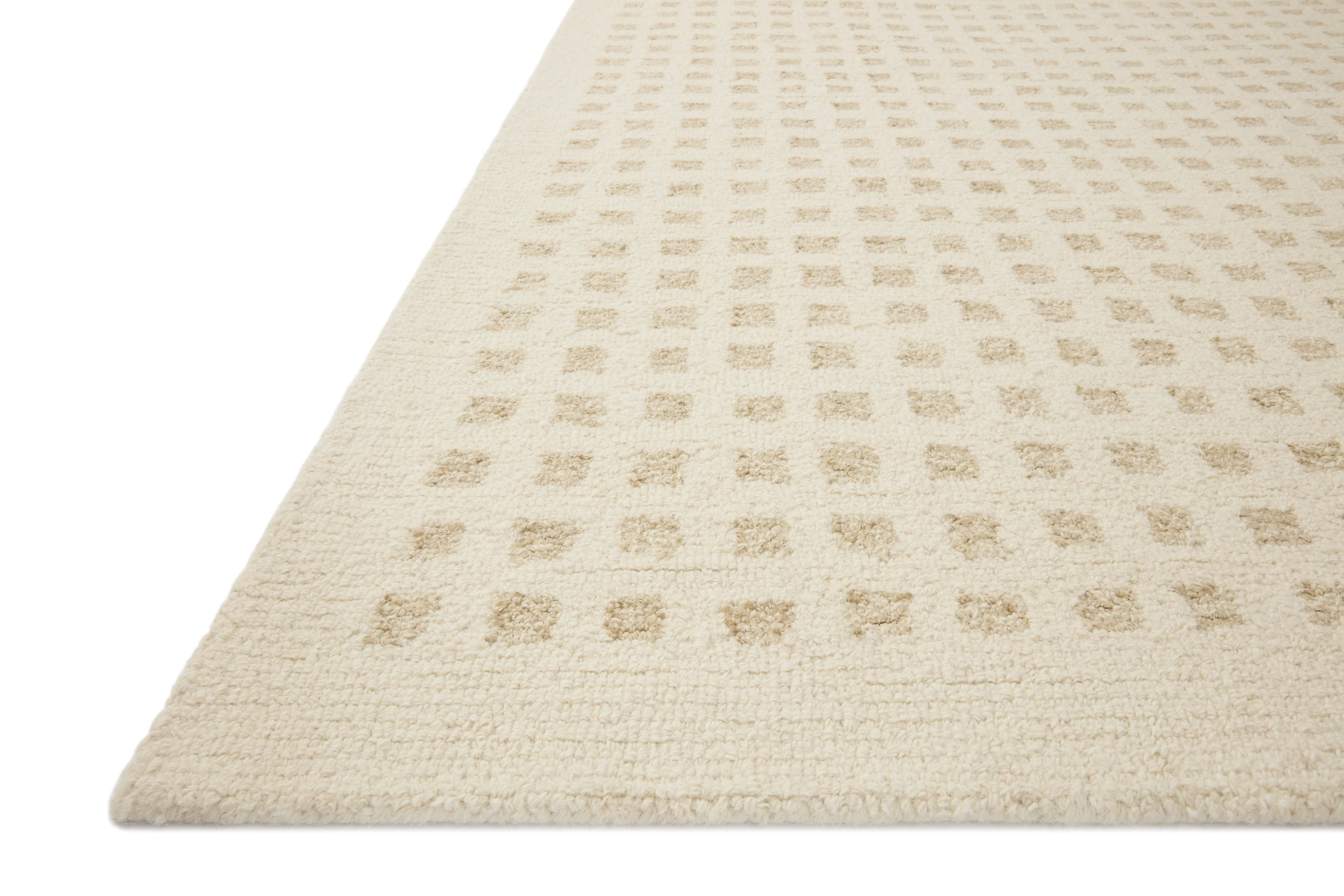 Chris Loves Julia x Loloi - Polly Collection Contemporary Hand Tufted Rug in Ivory & Natural