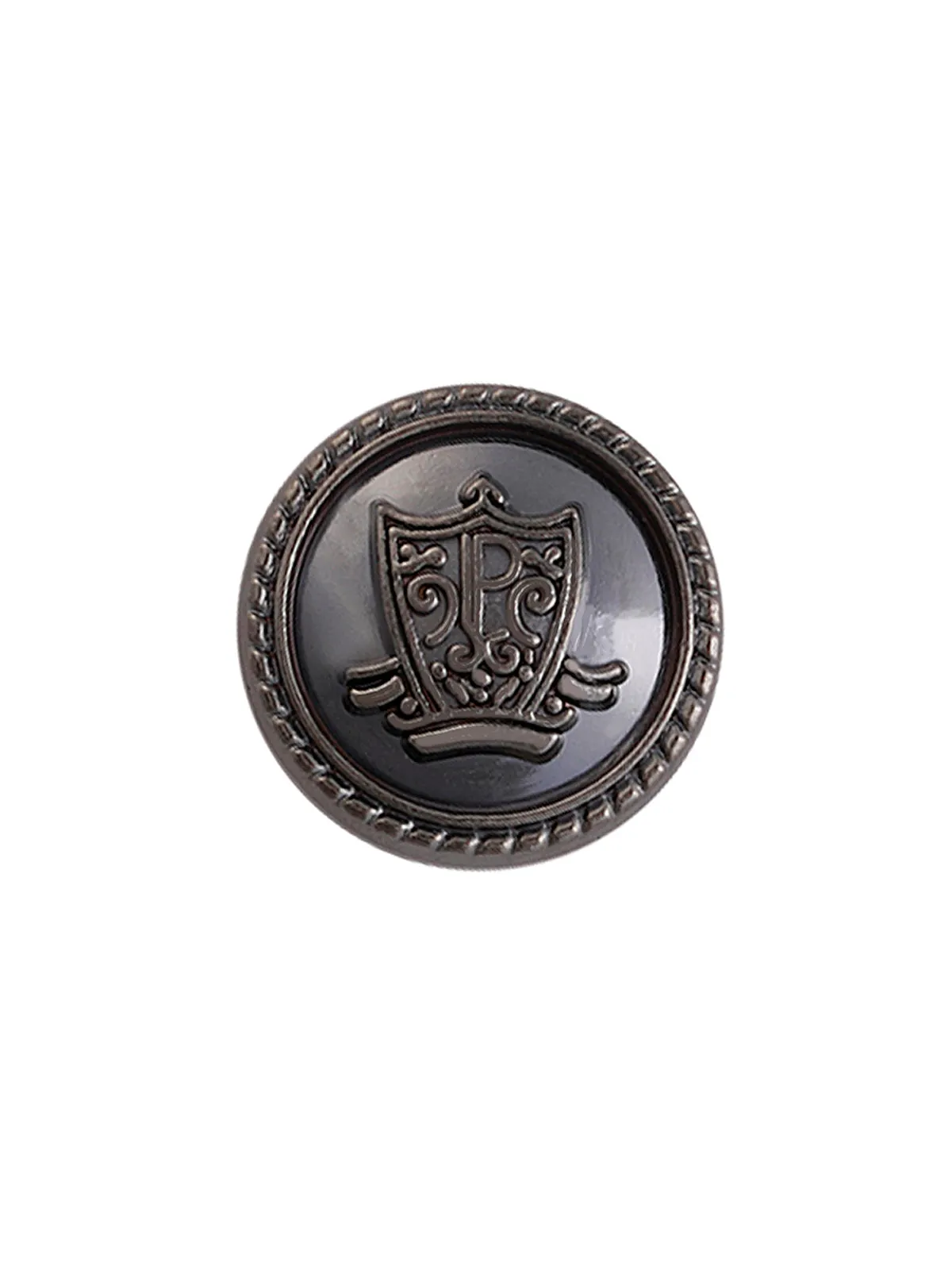 Classic Round Shape Engraved Design Coat Metal Button