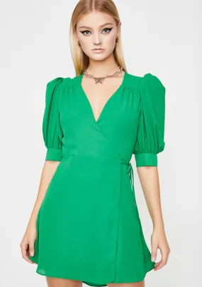 Clover Babe Goals Wrap Dress