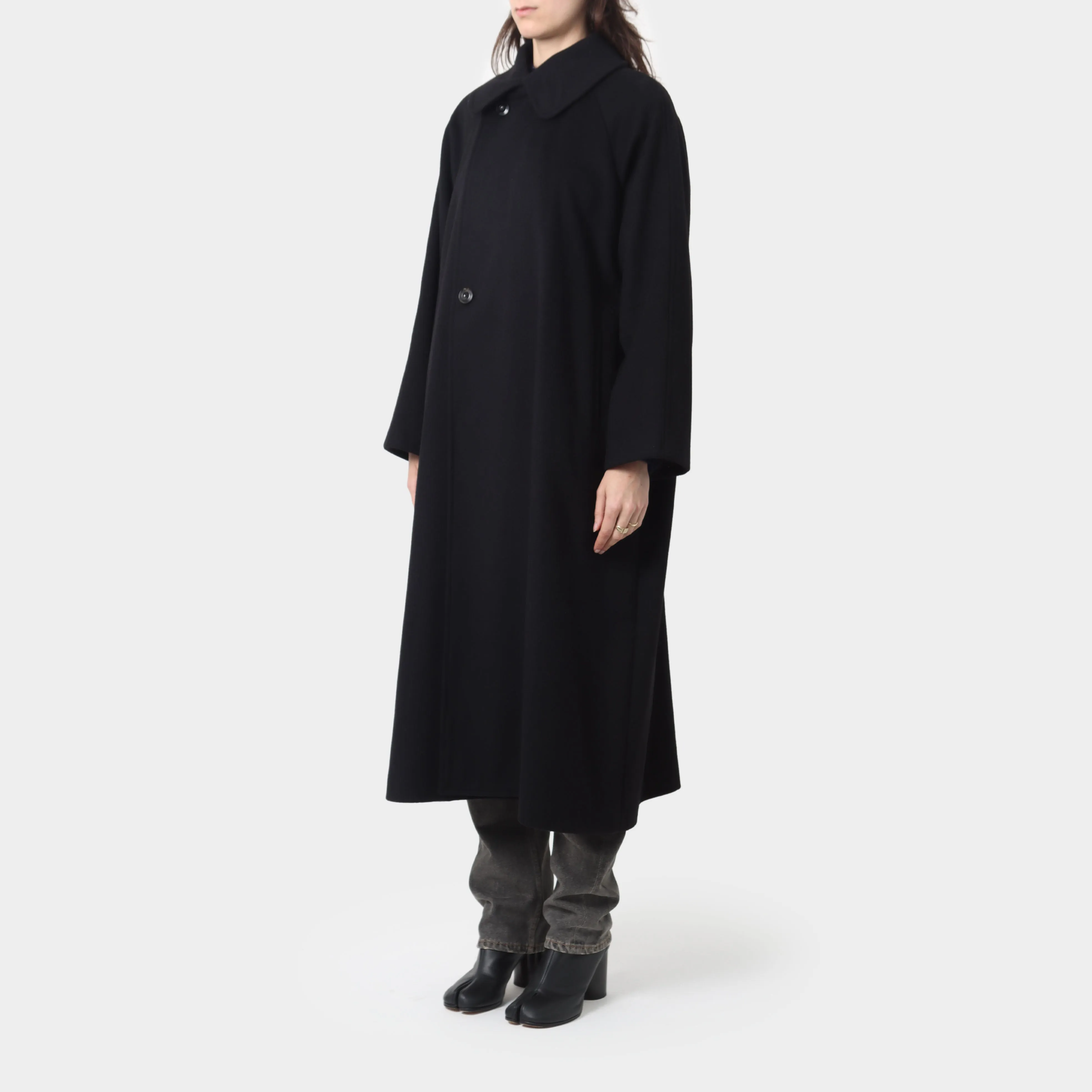 ÉCOLE DE CURIOSITÉS Wool & Cashmere trench coat