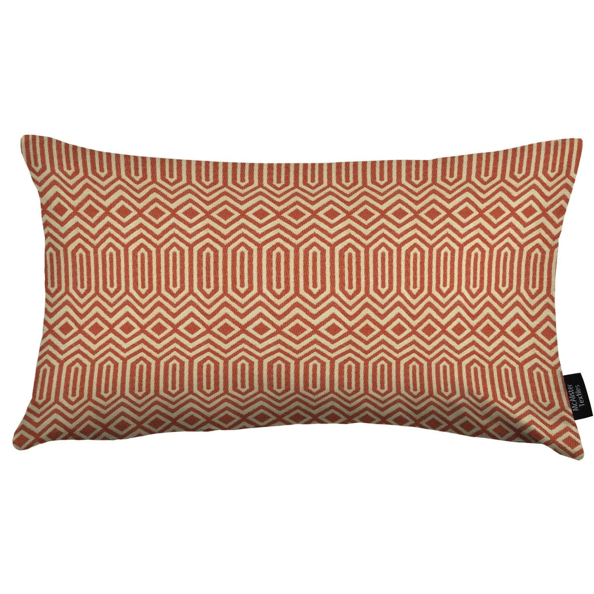 Colorado Geometric Burnt Orange Pillow