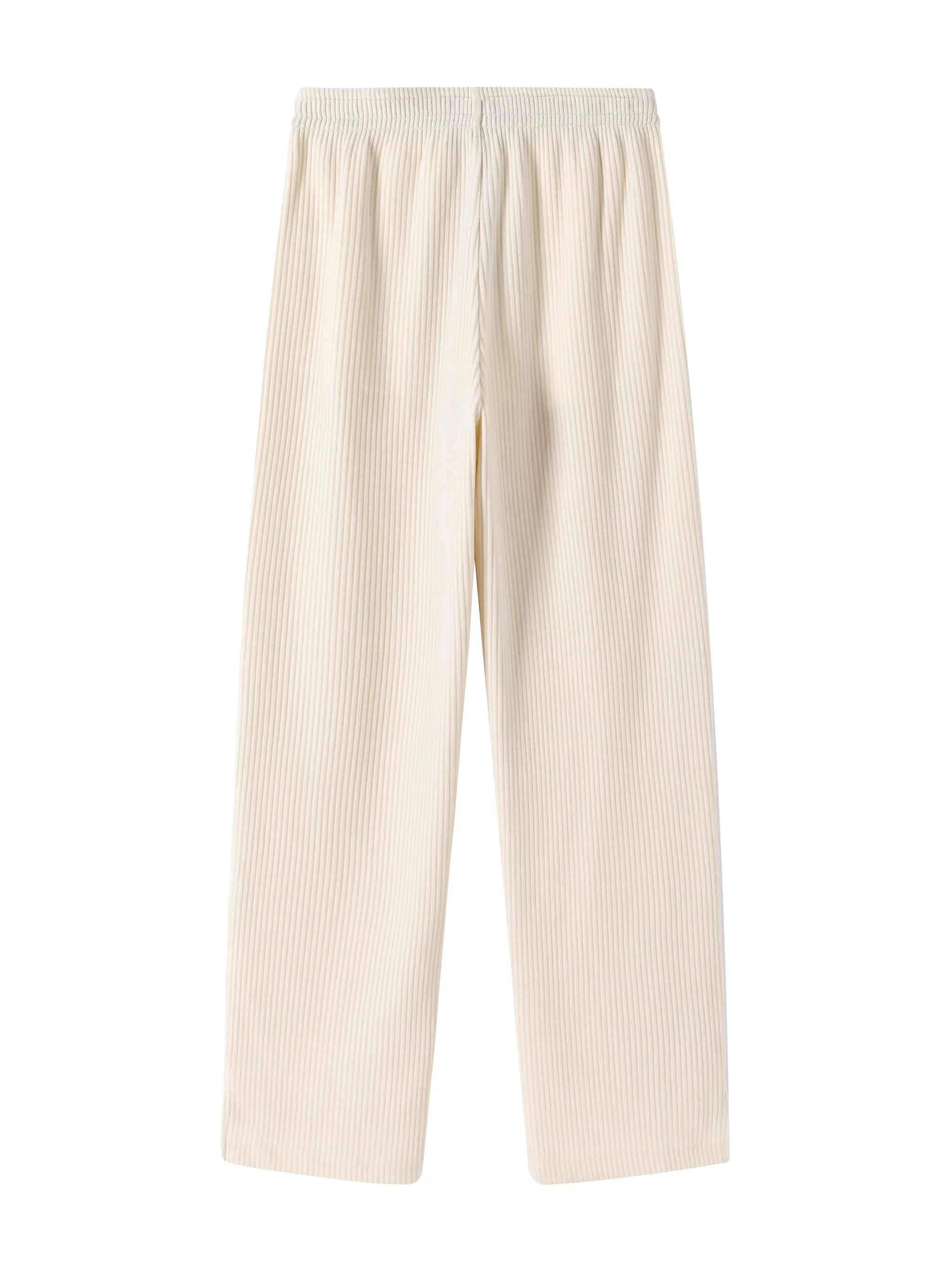 Corduroy White Pants