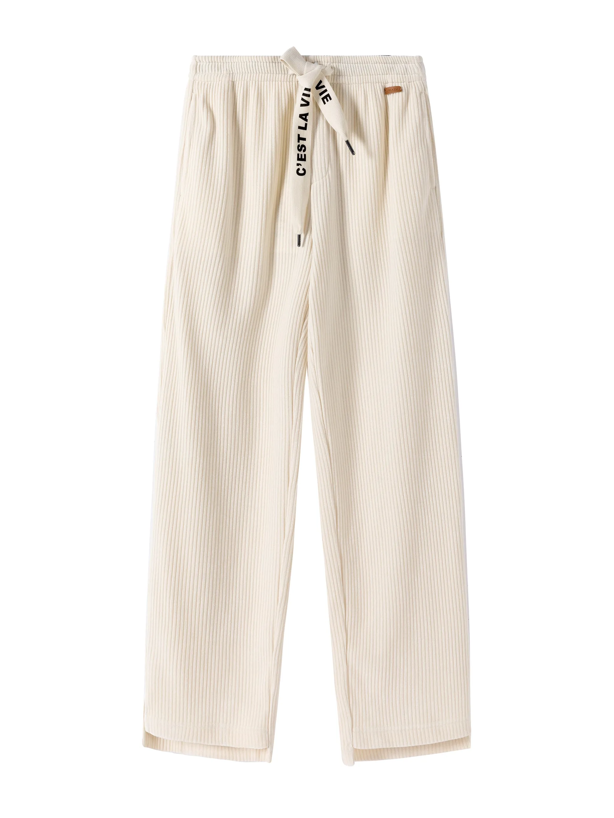 Corduroy White Pants