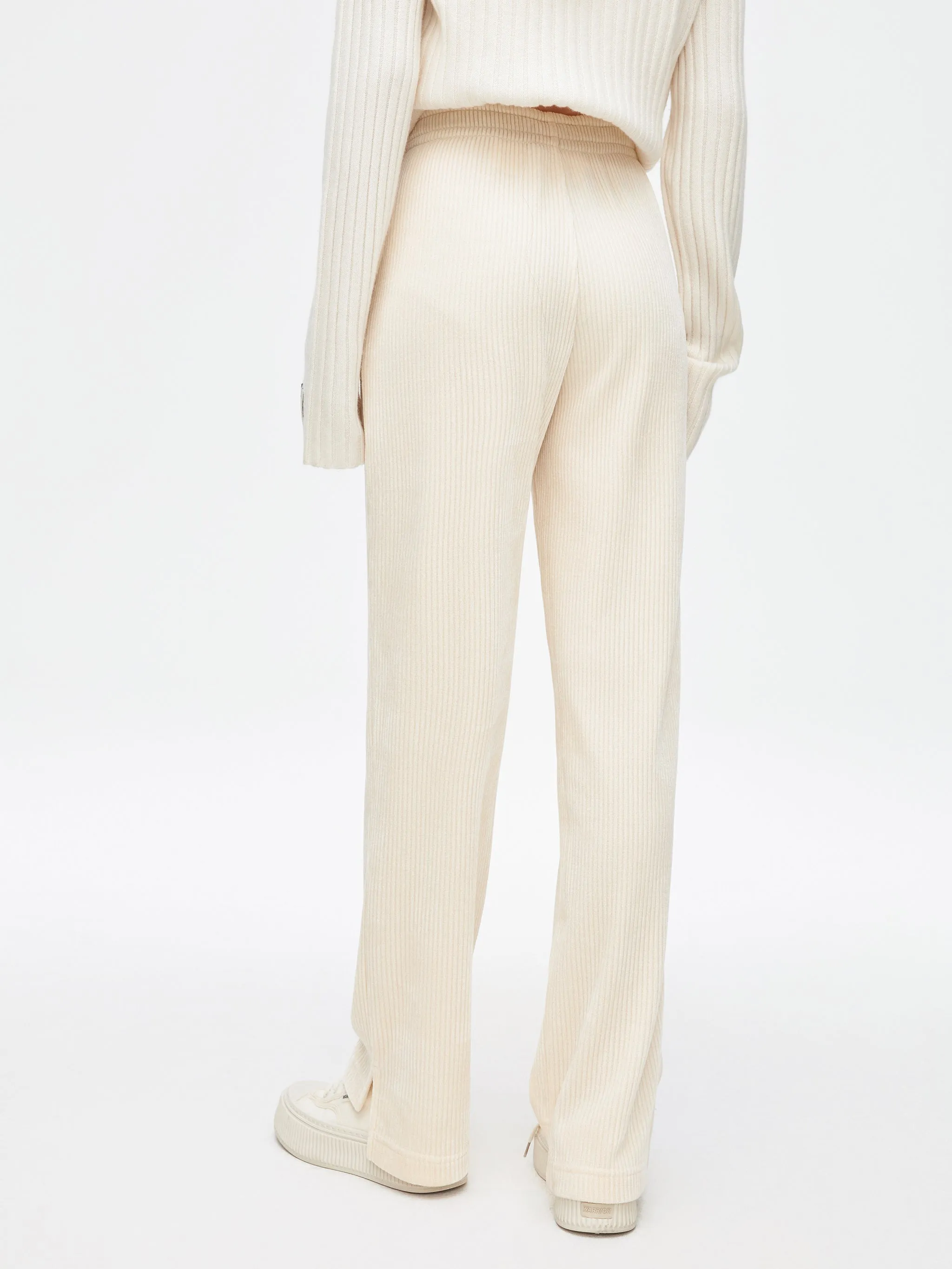 Corduroy White Pants