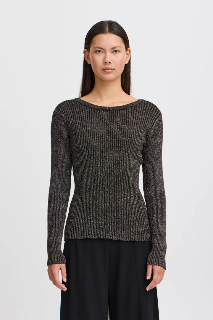 Cosimo Long Sleeve Top - Black