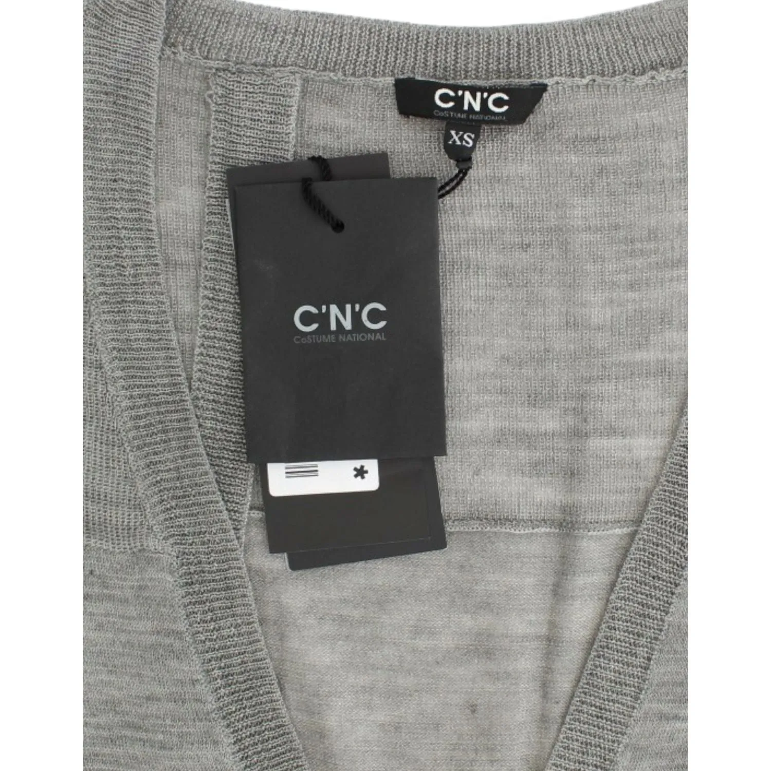 Costume National Chic Gray Lightweight Cardigan