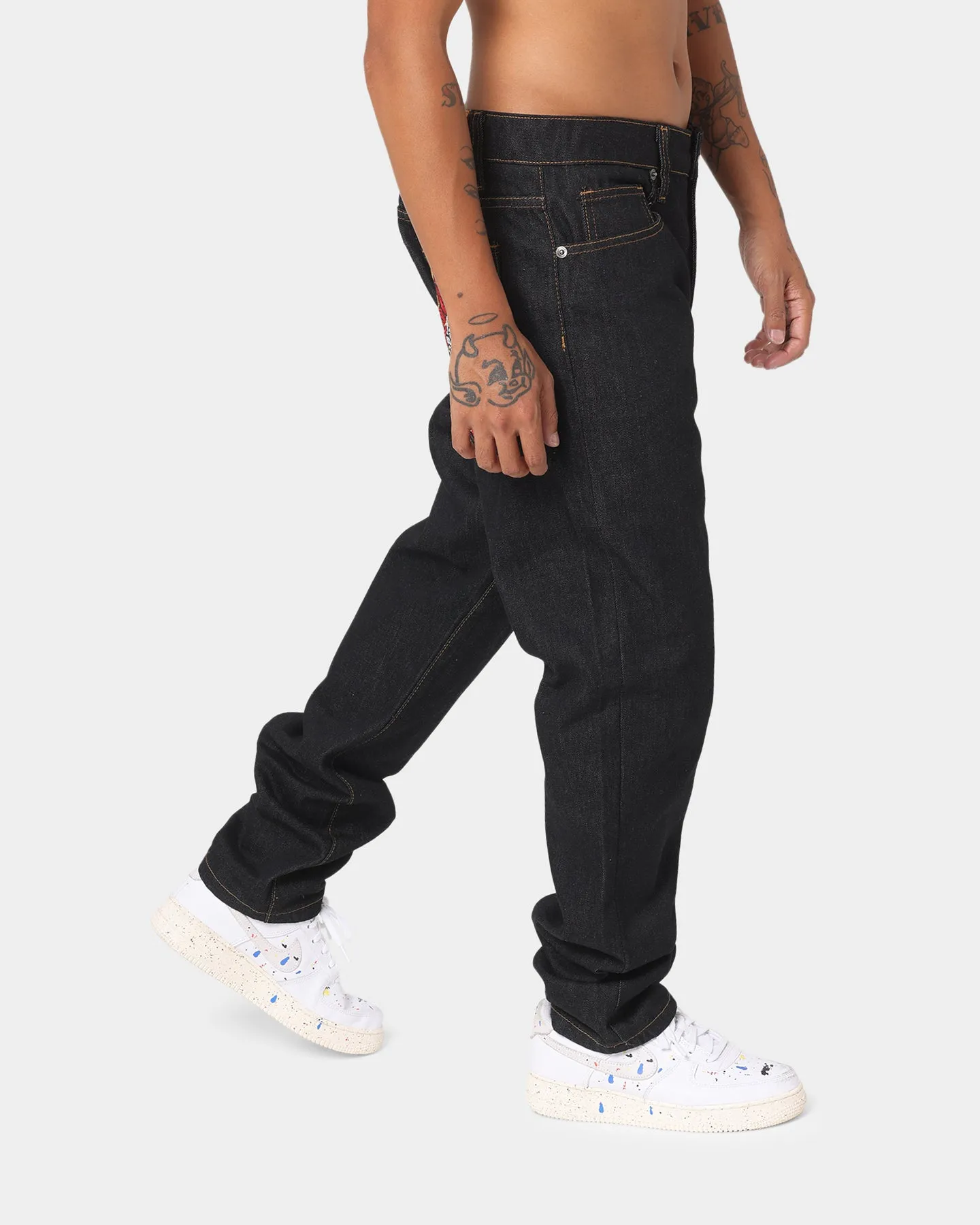 Crooks & Castles Medusa Diamond Denim Jeans Denim