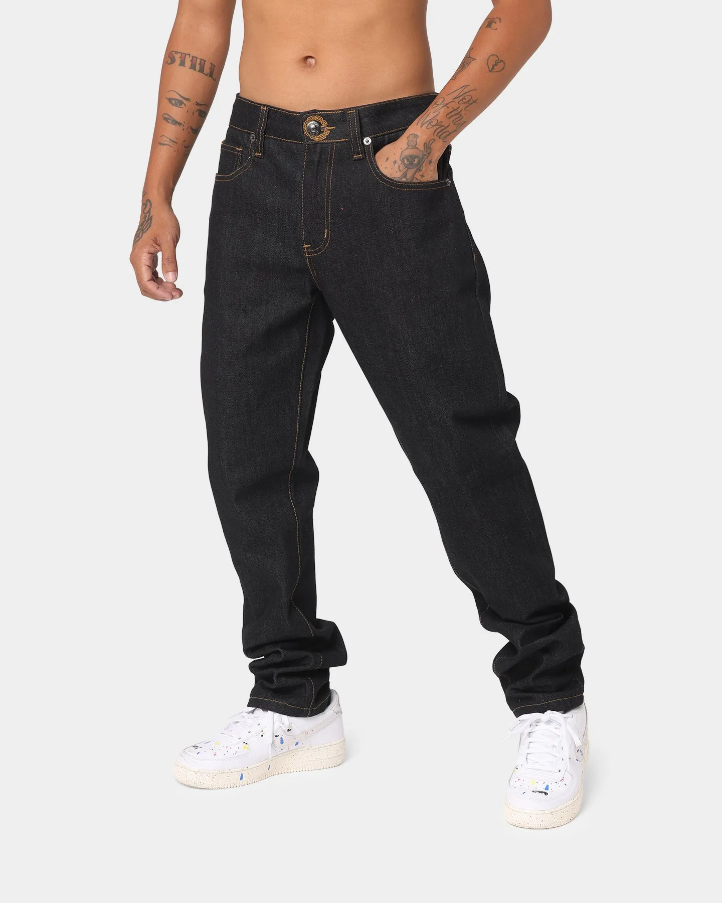 Crooks & Castles Medusa Diamond Denim Jeans Denim