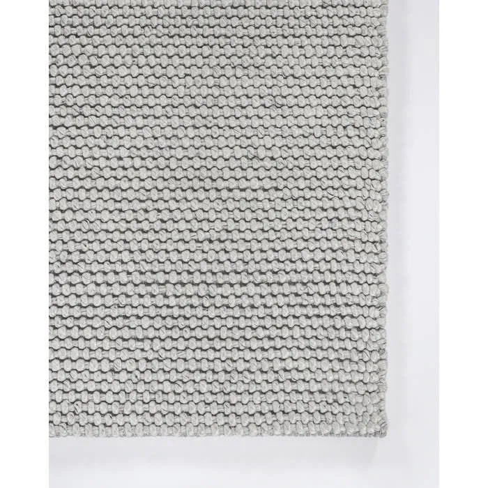 Cyrus Floor Rug - Silver (Wool Blend)