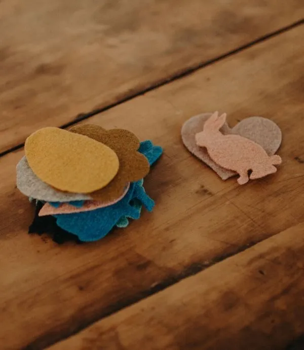 Disana Organic Boiled Wool Patches, Different Colours & Shapes