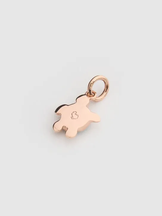 DoDo   18kt Rose gold enamel Sea Turtle charm 