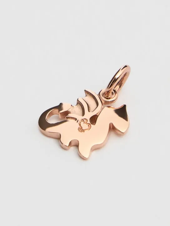 DoDo   9Kt Rose Gold Dragon charm 