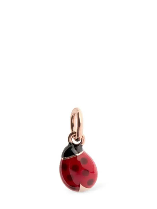 DoDo   9kt Rose Gold enamel Ladybug charm 