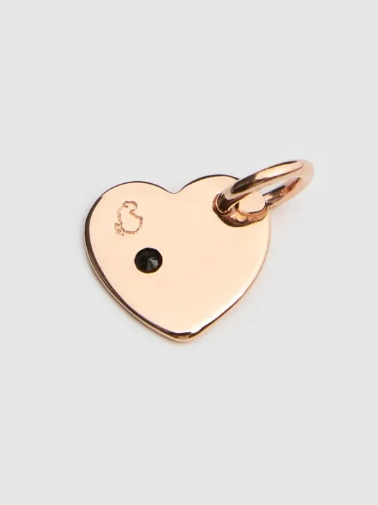 DoDo   9kt Rose Gold Heart charm w/ diamond 