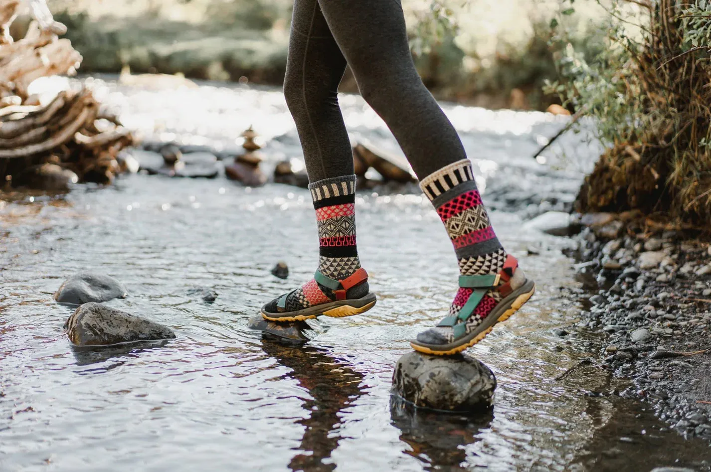 Dogwood Recycled Wool Mix Crew Socks