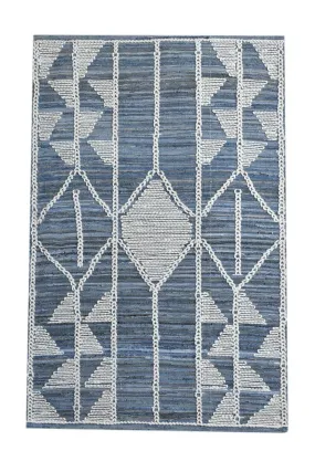 Dorval Blue Recycled Denim & Wool Rug