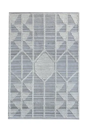 Dorval Grey Recycled Denim & Wool Rug