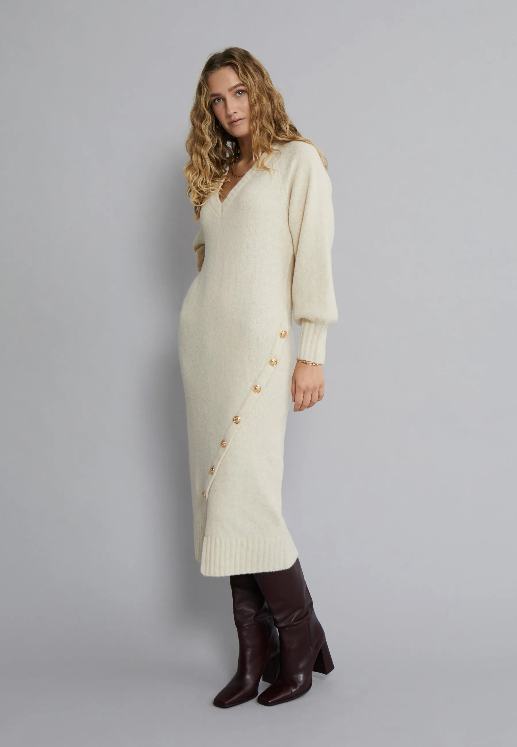 DSFine GRS Dress - Fog Sand Mel.