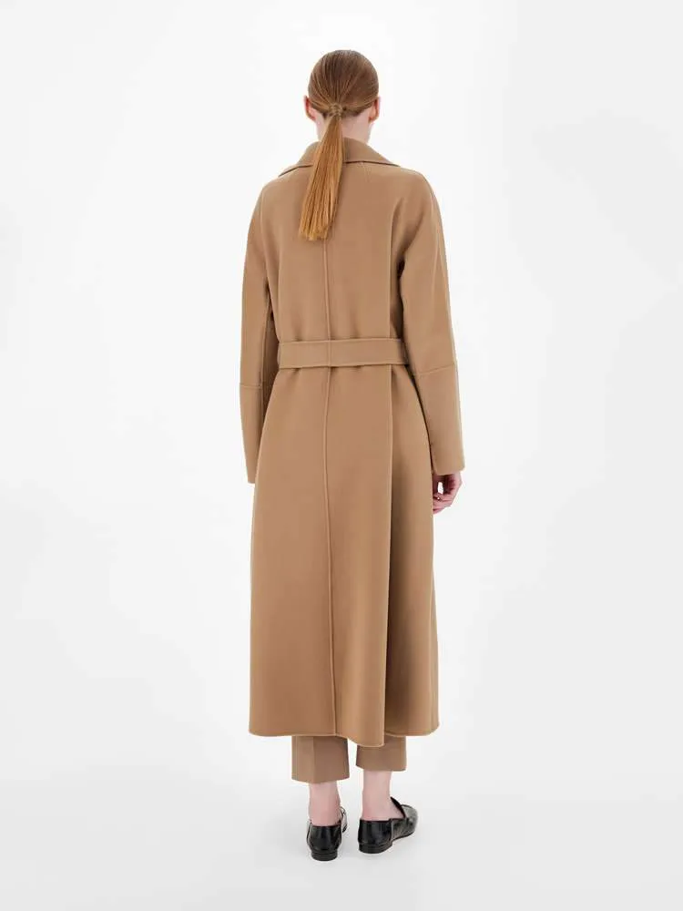 Elisa Wool Wrap Long Belted