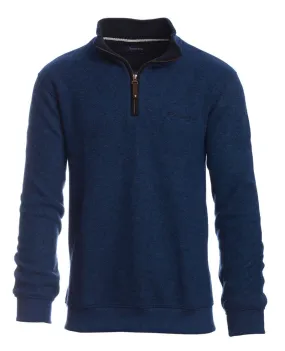 Ethnic Blue 1/4 Zip Sweater, Royal Blue