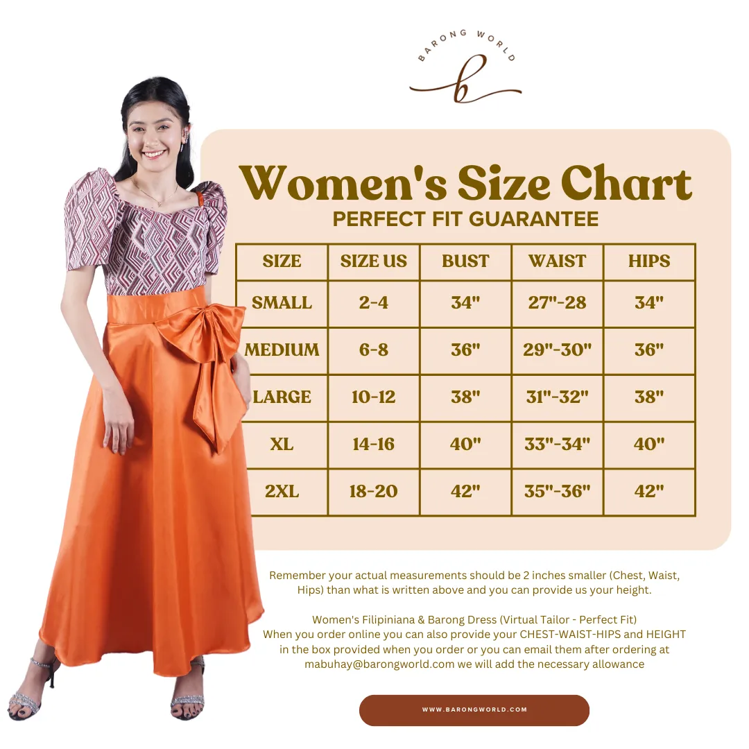 Ethnic Filipiniana Mestiza Dress - JB701