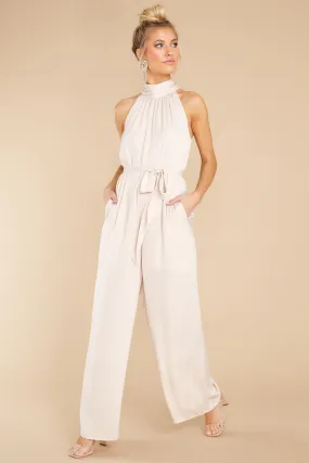 Fancy Fantasies Beige Jumpsuit