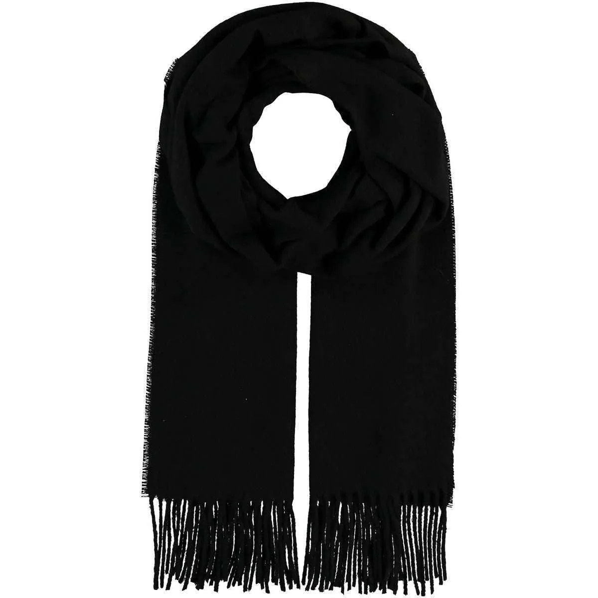 Fraas Recycled Plain Scarf - Black