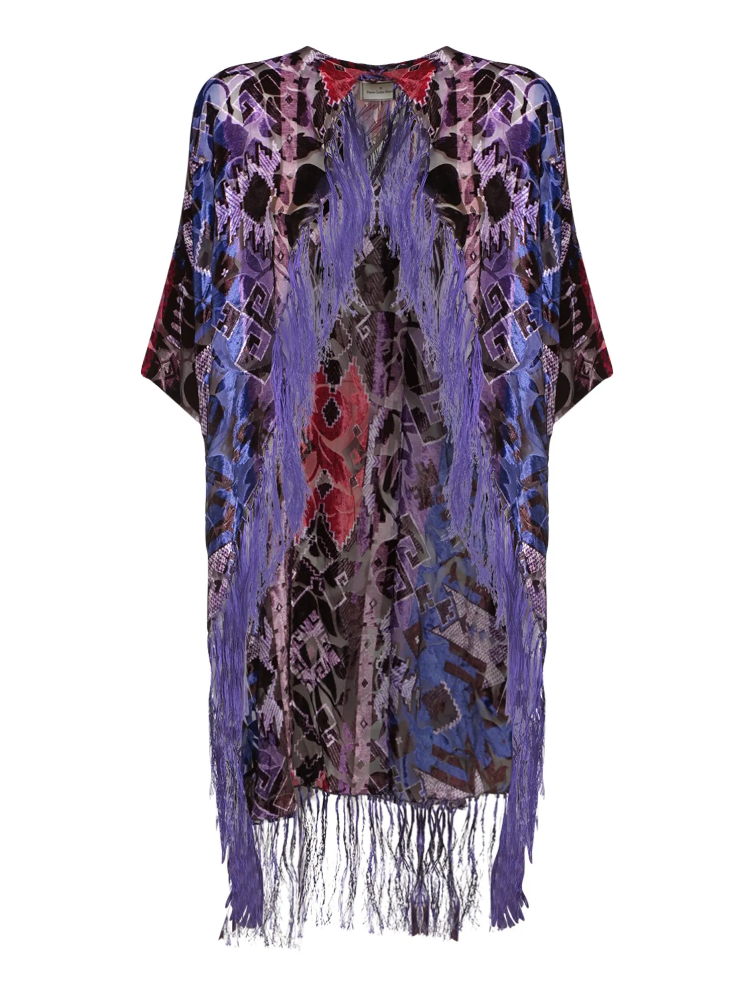 Fringes Kanp Purple Cape